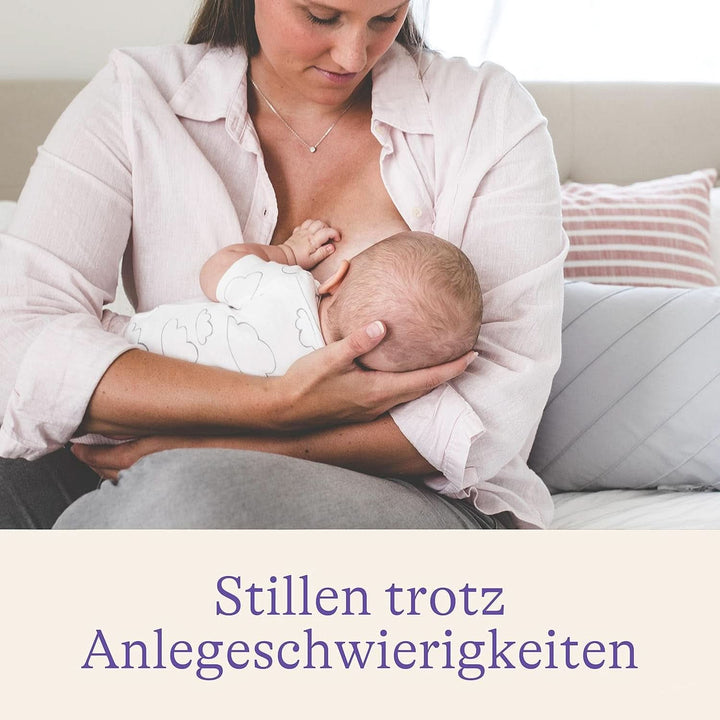 Lansinoh Stillhütchen 20 Mm (Größe 1), 2 Stück Inkl. Aufbewahrungsbox - Angenehmes Tragegefühl - Trotz Anlegeschwierigkeiten Weiter Stillen