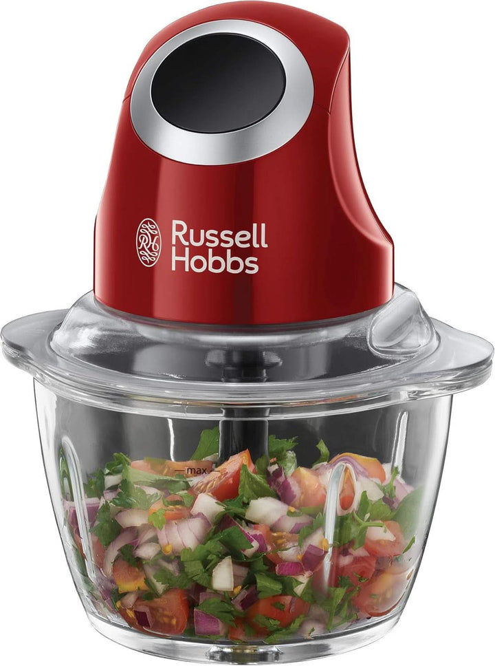 Russell Hobbs Standmixer [1,5L Glasbehälter] Desire Rot (Starker 0.9PS Motor, Impuls-/Ice-Crush-Funktion, Edelstahlmesser, Bpa-Frei Mixer, Elektrischer Zerkleinerer, Smoothie-Maker) 24720-56