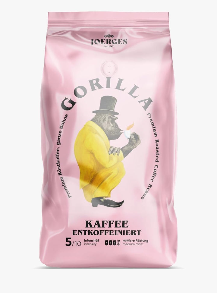 GORILLA Espresso 1000G Entkoffeiniert, Ganze Bohne