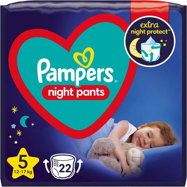 Pampers (Alte Version), Night Pants Windeln, Größe 5, 22 Stück, 12Kg-17Kg