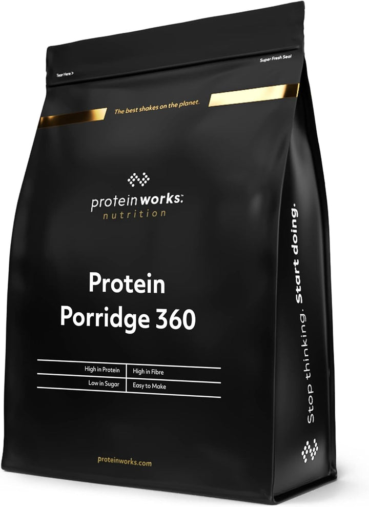 Protein Works - Protein Porridge 360 | Mit Zusätzlichen Vitaminen & Mineralien | Proteinreiches Frühstück | Kalorienarme Haferflocken | 13 Servings | Natürlich | 1Kg