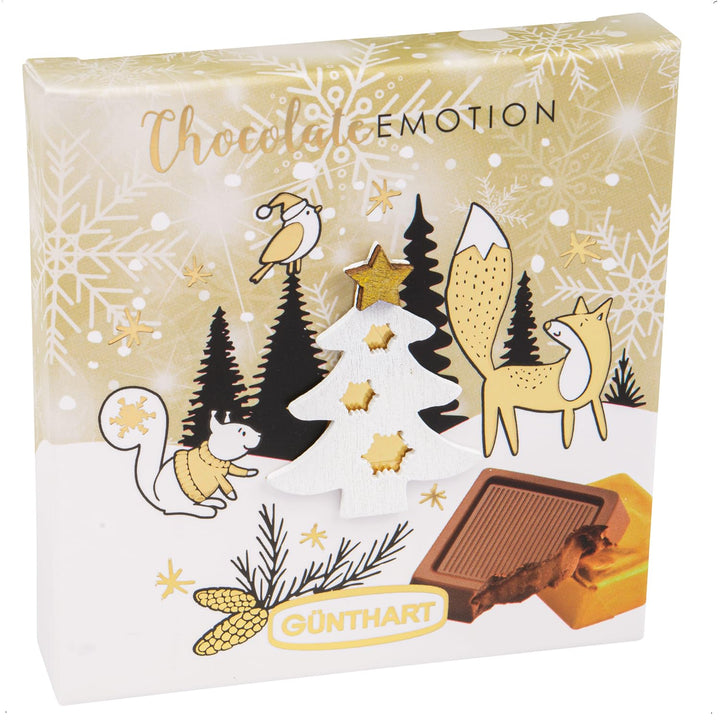 Günthart 16 Stück Pralinen Wintergeschenk Mit Verschiedene Motiven, Präsente Mit Schokolade, 1Er Pack (608 Gr)