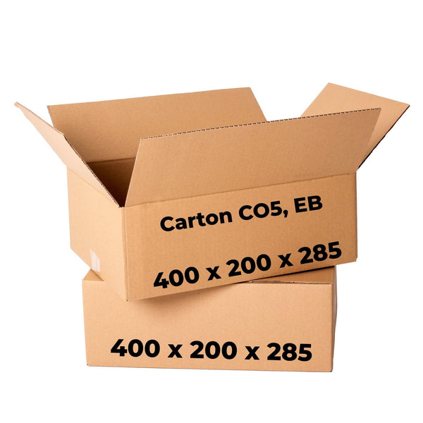 Set 20 cutii carton CO5, EB, 400 x 200 x 285 - Nati Shop